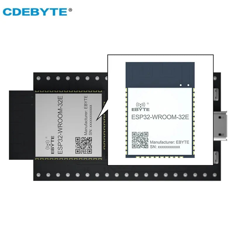 ESP32-Testplatine CDEBYTE ESP32-WROOM-32E-TB USB-Schnittstelle 2,4 ~ 2,5 GHz, unterstützt IEEE802.11b/g/n 