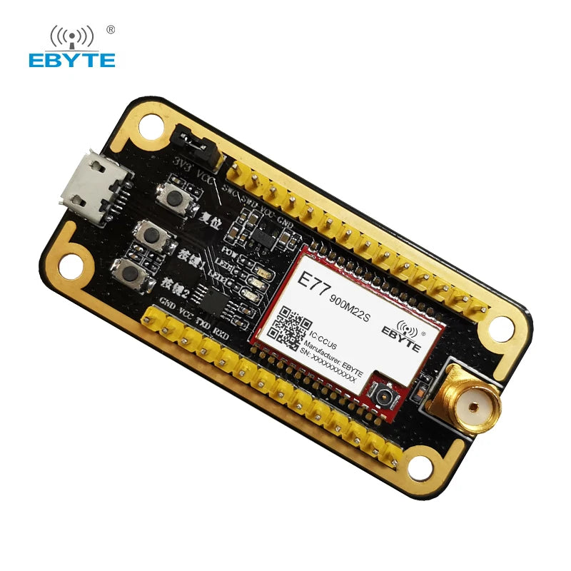 Плата для тестирования разработки STM32 CDEBYTE E77-900MBL-01 Предварительно припаянный модуль LoRa E77-900M22S USB-интерфейса с антенной