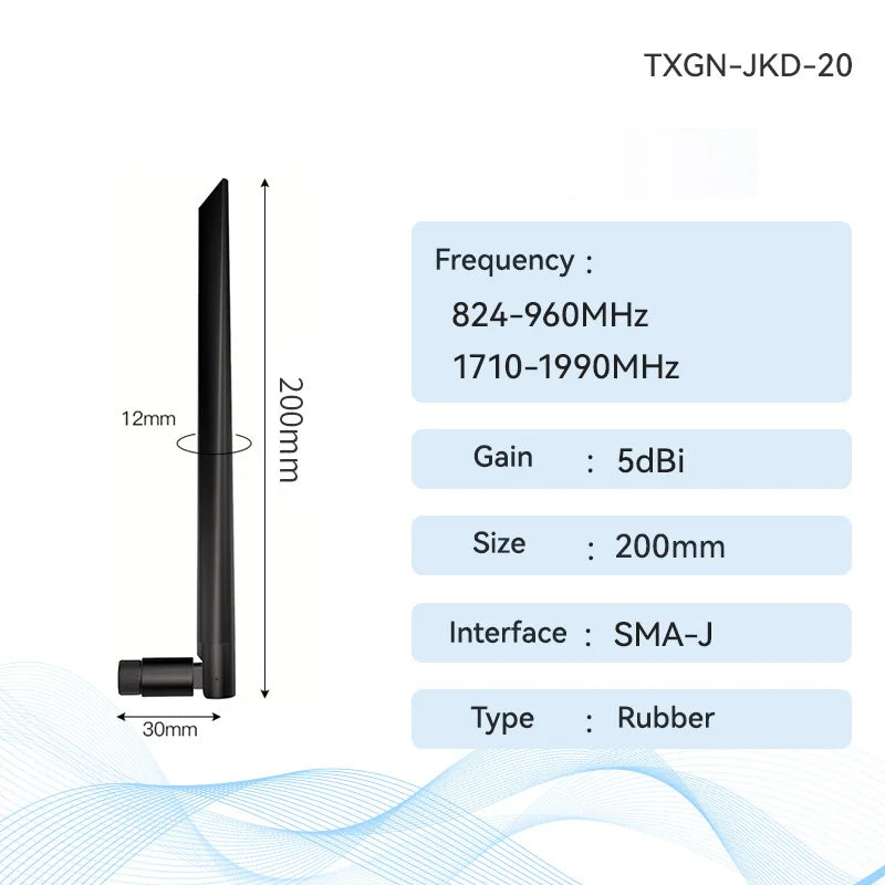 NB GSM 3G Wifi Antenna SMA-J 2-6dbi CDEBYTE Rubber Antenna Sucker Omnidirectional Wifi Antenna for Wireless Module Modem TXGN-JKD-20