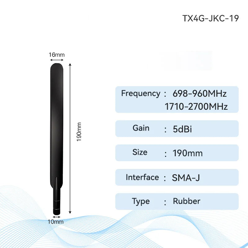 LET 4G Wi-Fi антенна CDEBYTE Всенаправленная антенна на присоске 5 дБи с высоким коэффициентом усиления Гибкая антенна для модуля радиоприемопередатчика маршрутизатора TX4G-JKC-19