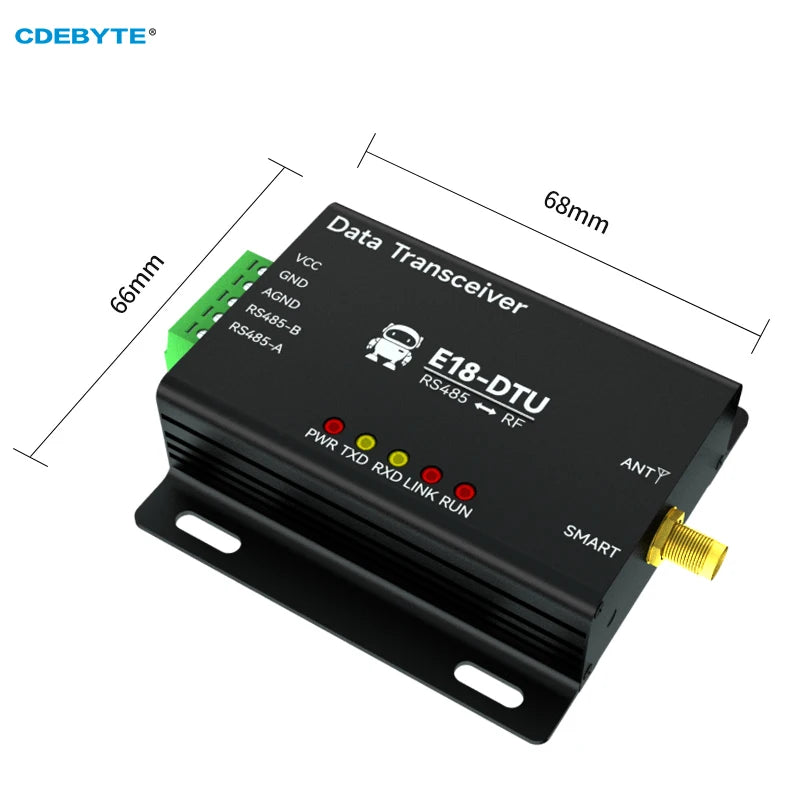 CC2530 Zigbee 3.0 Wireless Data Transmission Station RS485 20dBm CDEBYTE E18-DTU(Z20-485) DC8 ~ 28V Zigbee Data Transceiver