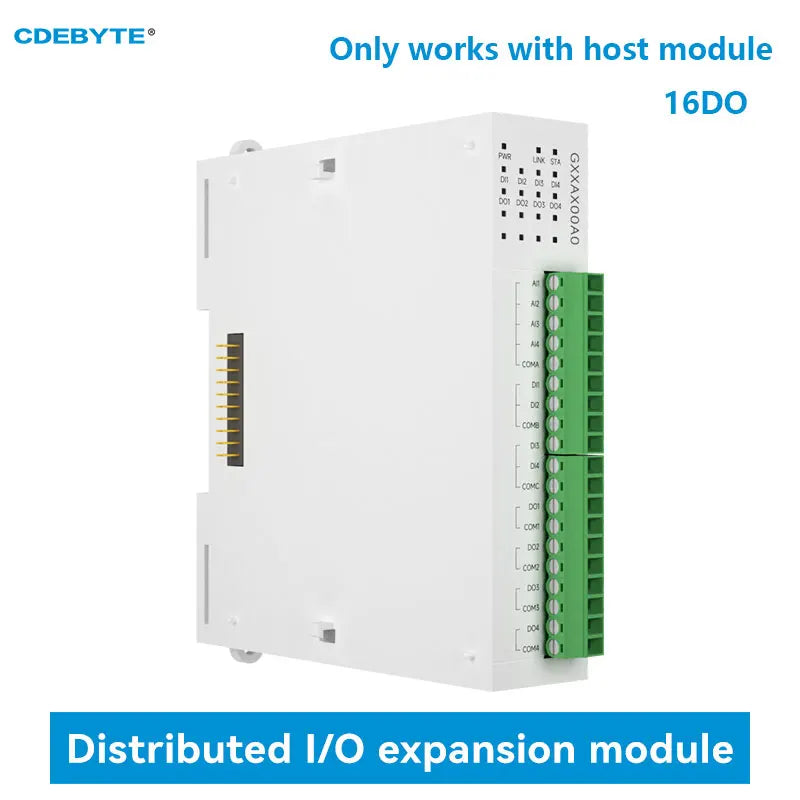 EBYTE GXXAX00A0 16DO Analog Switch Acquisition RJ45 RS485 Distributed Remote IO Expansion Module Modbus Fast Expansion PNP NPN