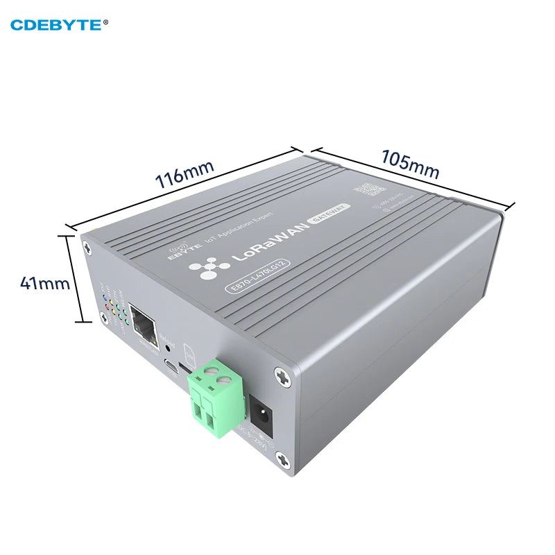 EBYTE E870-L470LG12 SX1302 470MHz Industrial Multi Channel Wireless Gateway Full Duplex 27dBm 3km DC8~28V LoRaWAN Gateway