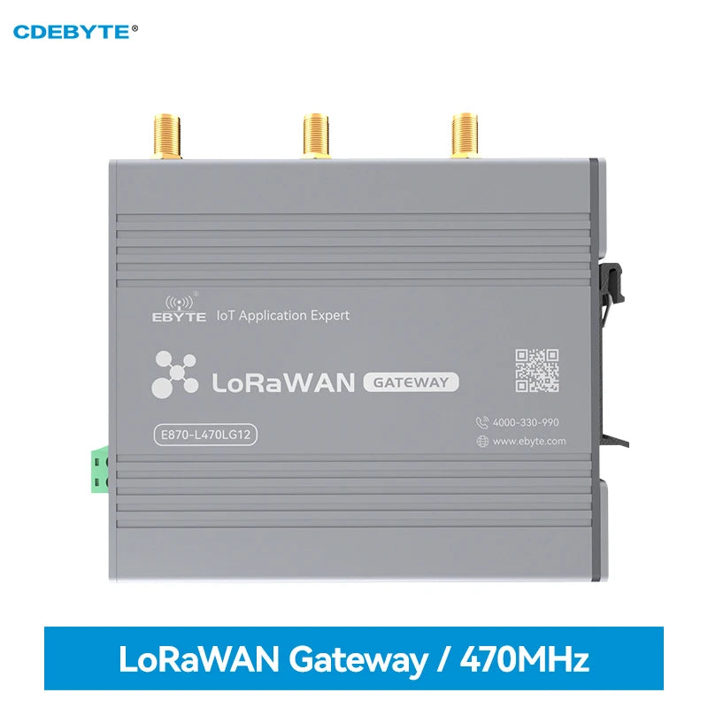 SX1302 470MHz Industrial Multi Channel Wireless Gateway Full Duplex CDEBYTE E870-L470LG12 27dBm 3km DC8~28V LoRaWAN Gateway