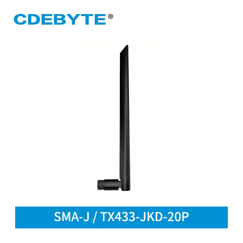 Ebyte High Gain 4.0dBi Wifi Antenna 433MHz Omnidirectional SMA-J Rubber Antenna TX433-JKD-20P