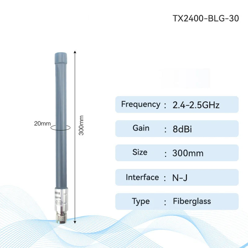 2,4G/5,8G Wi-Fi антенна CDEBYTE Стекловолоконная антенная панель Направленная антенна NJ Наружная водонепроницаемая дальняя антенна для модема маршрутизатора TX2400-BLG-30