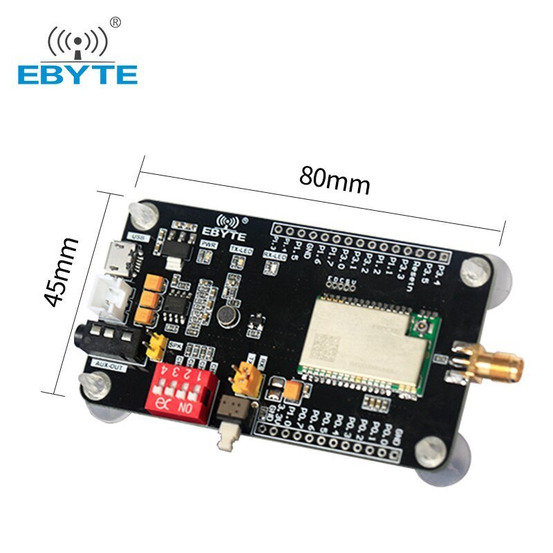 Audio Transmission Module Test Board Amplifier Board Speaker USB Test kits 17dBm 470MHz EBYTE E200 - 470A17S - TB For E200 - 470A17S - IOT Module Shop Manufacturer Factory