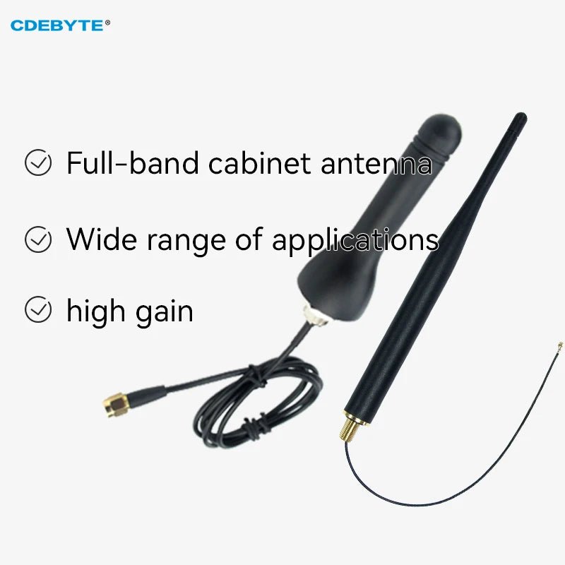 Cabinet Antenna Series 433M/472M/490M Antenna SMA Female Interface IPEX Screw Fixing Waterproof Nut CDEBYTE Outdoor Antenna TX433 - JG - 150 - IOT Module Shop Manufacturer Factory