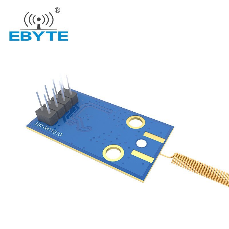 CC1101 Chip 433MHz Wireless Transceiver Module EBYTE E07-M1101D-TH Development SPI Interface Spring Antenna Wireless Module - EBYTE