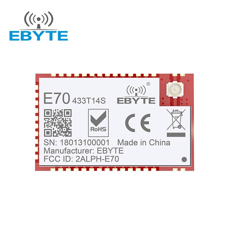 CC1310 UART Wireless Module 433MHz 14dBm rf Transmitter Receive Small SMD Type RF Module With IPEX Interface EBYTE E70-433T14S - EBYTE