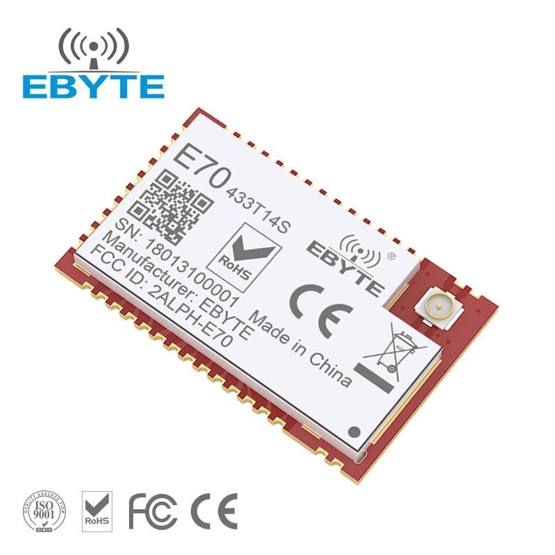 CC1310 UART Wireless Module 433MHz 14dBm rf Transmitter Receive Small SMD Type RF Module With IPEX Interface EBYTE E70-433T14S - EBYTE