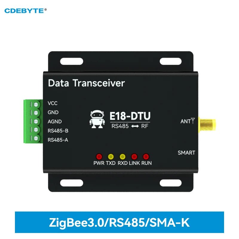 CC2530 Zigbee 3.0 Wireless Data Transmission Station RS485 20dBm CDEBYTE E18 - DTU(Z20 - 485) DC8 ~ 28V Zigbee Data Transceiver - IOT Module Shop Manufacturer Factory