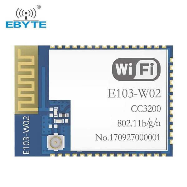 CC3200 Wifi Wireless Module 2.4GHz E103-W02 EBYTE Development Board 20dBm PCB Antenna AT Command Low Power Wi-Fi Wireless Module - EBYTE