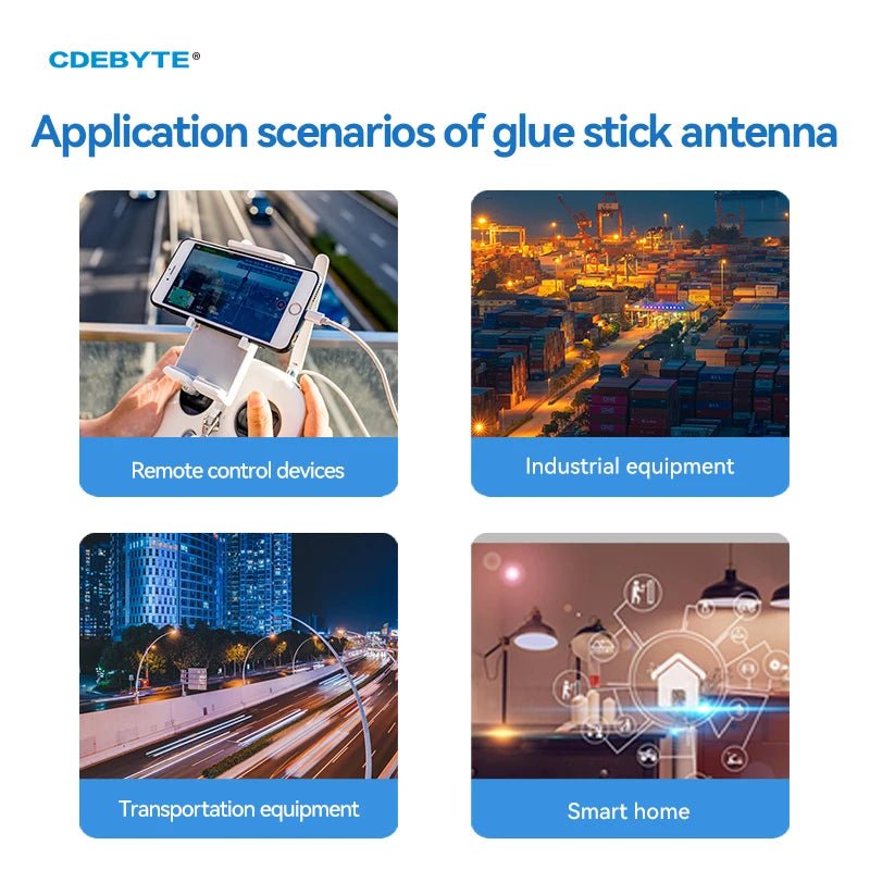 CDEBYTE 470MHz Spread Spectrum Rubber Antenna 3dBi 90mm CDEBYTE TX470 - JZR - 9 SMA Female Bendable Rubber Antenna For Modules - IOT Module Shop Manufacturer Factory