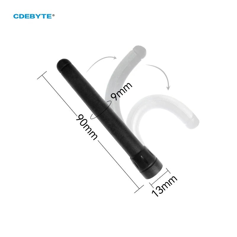 CDEBYTE 470MHz Spread Spectrum Rubber Antenna 3dBi 90mm CDEBYTE TX470 - JZR - 9 SMA Female Bendable Rubber Antenna For Modules - IOT Module Shop Manufacturer Factory