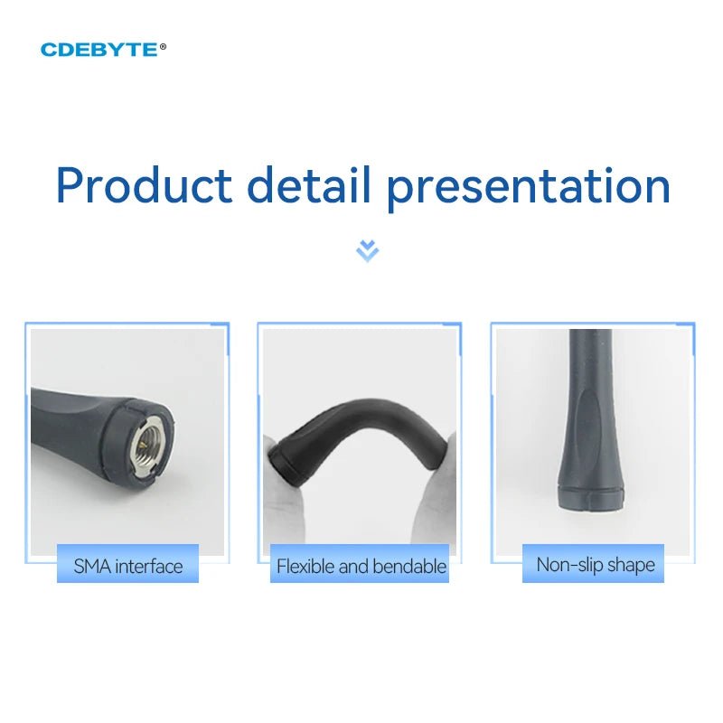 CDEBYTE 470MHz Spread Spectrum Rubber Antenna 3dBi 90mm CDEBYTE TX470 - JZR - 9 SMA Female Bendable Rubber Antenna For Modules - IOT Module Shop Manufacturer Factory