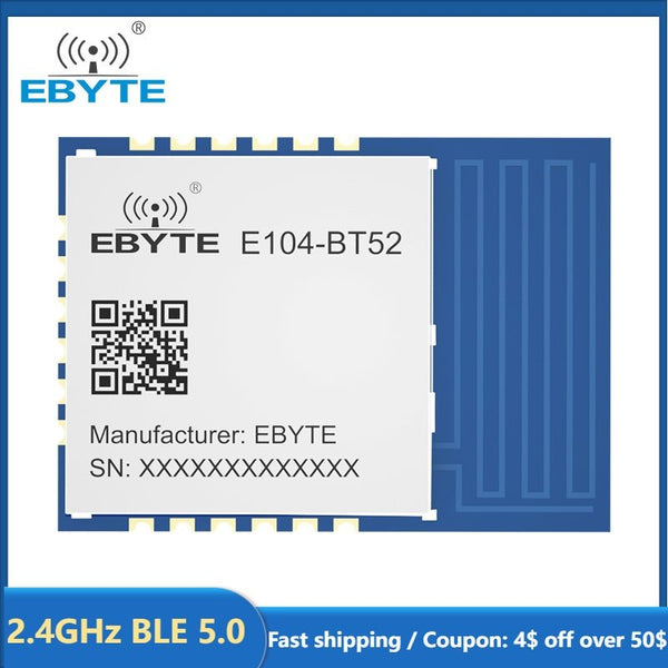 DA14531 2.4GHz BLE 5.0 Bluetooth to UART Module Low Power Consumption Wireless Transceiver Module EBYTE E104-BT52 - EBYTE