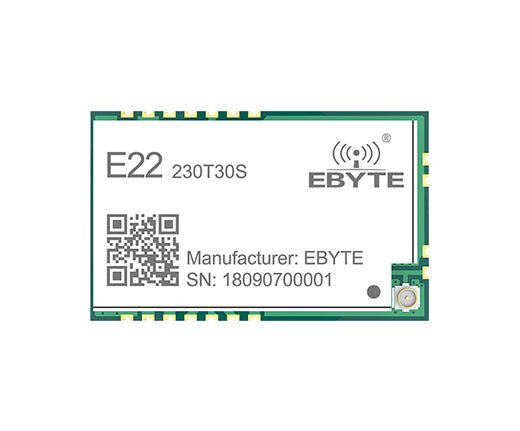 E22-230T30S Ebyte Semtech SX1262 UART 10Km Range 230MHz 30dBm SMD CE RoHs FCC TCXO External and UFL Antenna LoRa Wireless - EBYTE