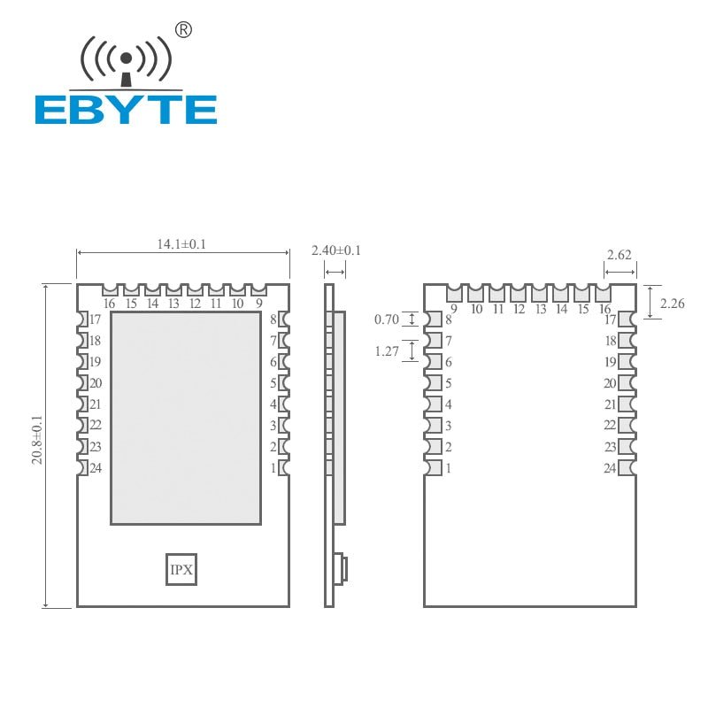 EBYTE 2.4GHz CC2530 Zigbee Wireless Smart Home Automation Module E18-MS1-IPX Zigbee Mesh Network Receiver module IPX Antenna - EBYTE