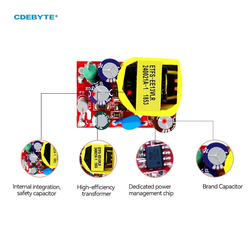 Ebyte AM11 - 12W05C AC - DC Step - Down Power Supply Module Shell Protection Over - Voltage Protection Low Power Consumption Power Module - IOT Module Shop Manufacturer Factory