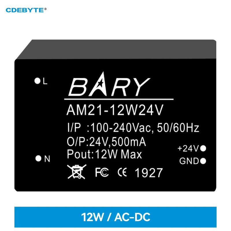 EBYTE AM21 - 12W24V 12W AC - DC Buck Power Supply Module Small Size Low Power Consumption Shell Protection Power Module - IOT Module Shop Manufacturer Factory