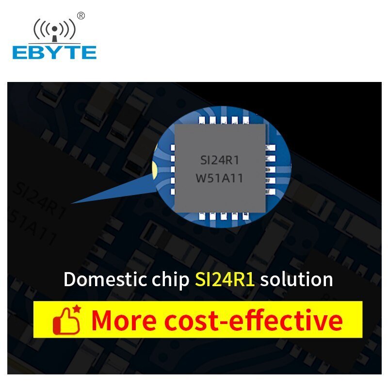 EBYTE E01C - ML01DP5 2.4GHz Si24R1 20dBm PA LNA Wireless RF Module SPI SMA - K Antenna Long Range Transceiver Receiver Tansmitter - IOT Module Shop Manufacturer Factory
