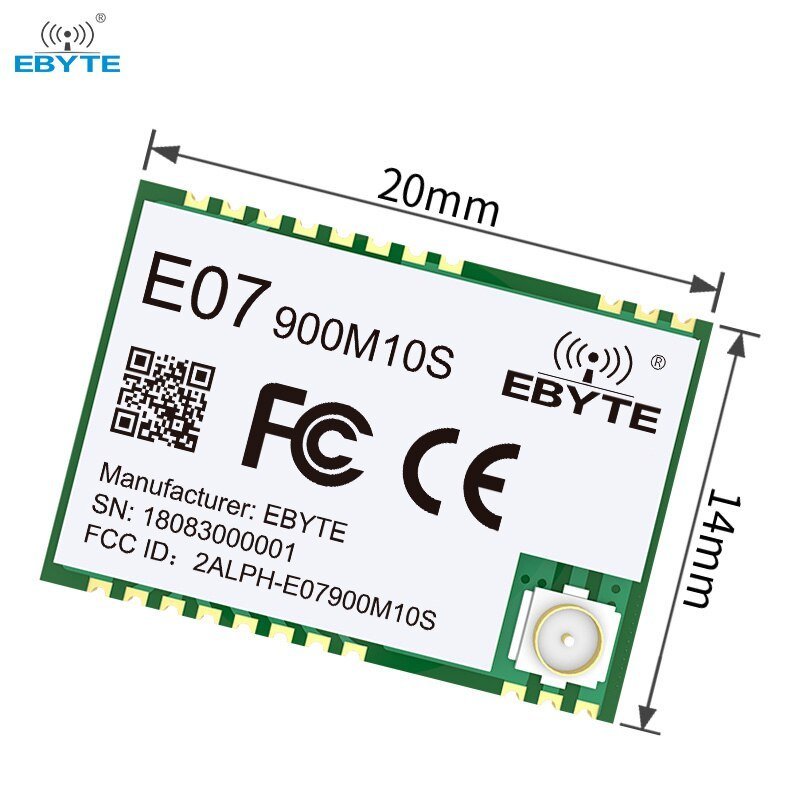 Ebyte E07 - 900M10S TI Costo 26MHz crystal Wireless communication equipment 10dBm 868MHz 915MHz TI CC1101 rf chip SMD wireless module - IOT Module Shop Manufacturer Factory