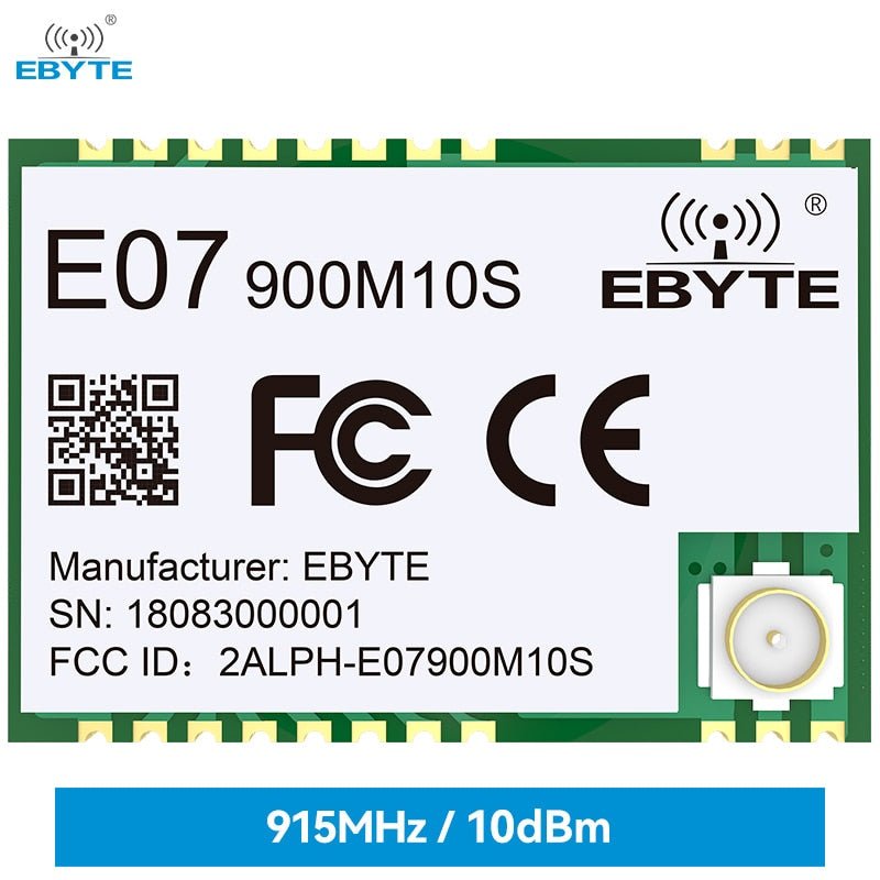 Ebyte E07 - 900M10S TI Costo 26MHz crystal Wireless communication equipment 10dBm 868MHz 915MHz TI CC1101 rf chip SMD wireless module - IOT Module Shop Manufacturer Factory