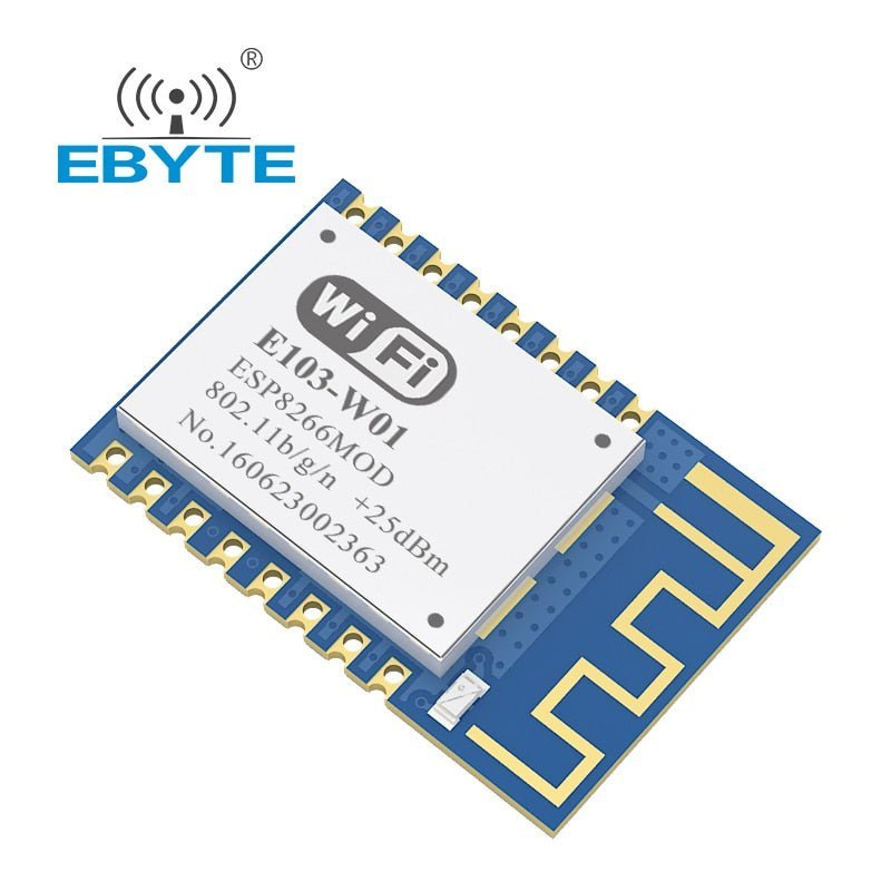 EBYTE E103 - W01 ESP8266EX WiFi Module 2.4GHz 20dBm Wireless WiFi Transceiver Module Long Range UART Interface PCB Antenna - IOT Module Shop Manufacturer Factory