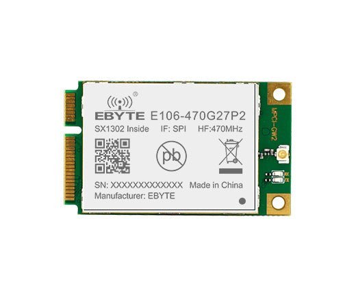 EBYTE E106 - 470G27P2 LoRa chip SX1302 PA LNA LoRa LoRaWAN gateway module RF with mini PCI - e interface - IOT Module Shop Manufacturer Factory
