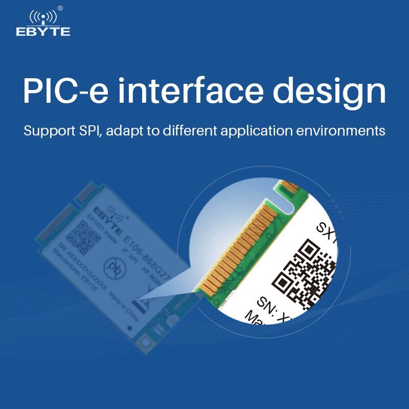 EBYTE E106 - 868G27P2 SX1302 868MHz SPI PCI - e LoRa Long - range Communicator Radio LoRa Module Wireless Transceiver Ebyte Transmitter - IOT Module Shop Manufacturer Factory