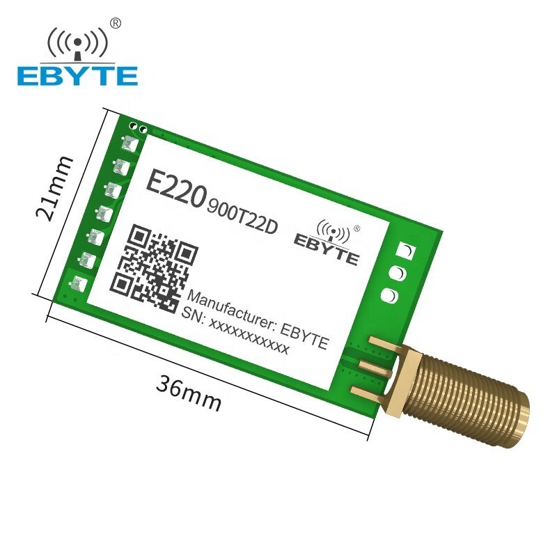 EBYTE E22 - 900T22D - V2 SX1262 LoRa 868MHz Wireless Module UART 22dBm 5km Long Range FEC SMA - K Antenna RF Wireless Transmitter - IOT Module Shop Manufacturer Factory