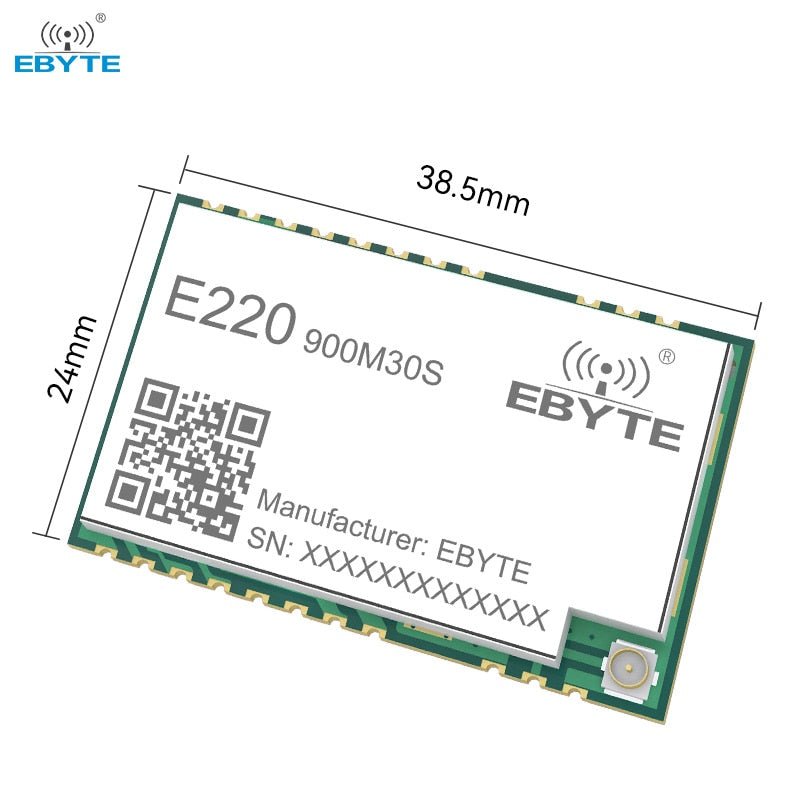 Ebyte E220 - 900M30S LLCC68 LoRa Wireless Module 868/915MHz 30dBm Long Range 10km IPEX/Stamp Hole Antenna SMD SPI Wireless Module - IOT Module Shop Manufacturer Factory