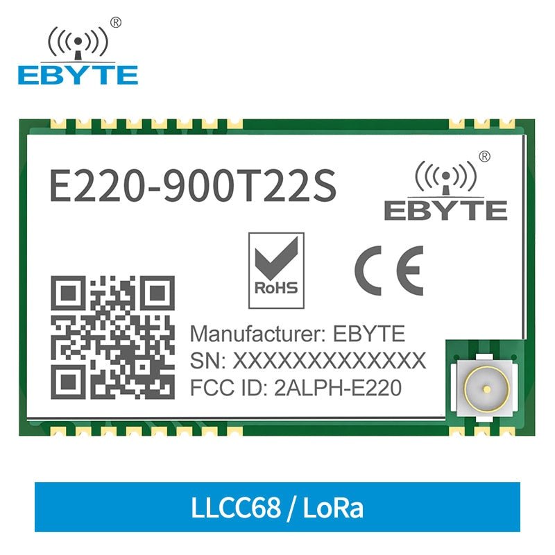 Lora Module Receiver Ebyte LLCC68 LoRa Wireless Transmitter Receiver Module – EBYTE