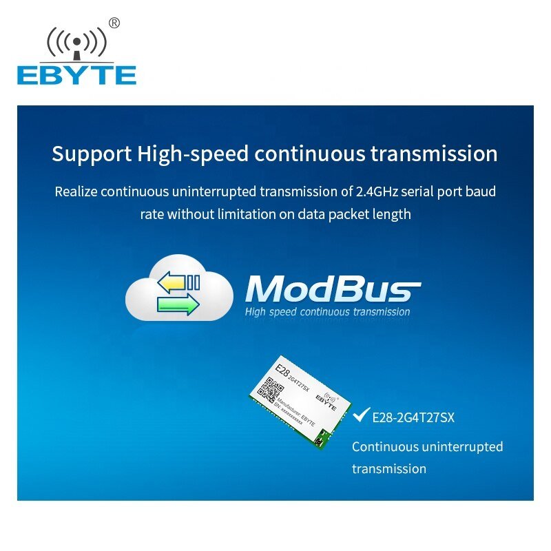 Ebyte E28 - 2G4T27SX SX1281 LoRa Wireless Module 2.4G FLRC GFSK Wireless Serial Port Module 500mW Long Range Wireless Transceiver - IOT Module Shop Manufacturer Factory