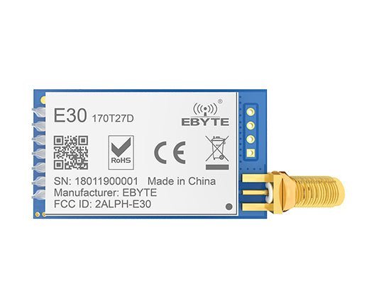 Ebyte E30 - 170T27D SI4463 UART 5Km Range 170MHz 27dBm DIP 24*43mm CE RoHs FCC LoRa Wireless Transmitter RF Module - IOT Module Shop Manufacturer Factory