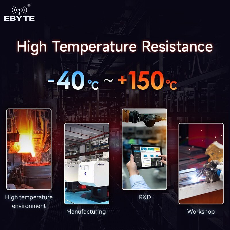 EBYTE E30T - 433T20S(125℃) Wireless Serial Port Module 150 degrees High temperature Resistance 425~450.5MHZ 20dBm IPEX FEC RSSI 3.5KM SMD - IOT Module Shop Manufacturer Factory
