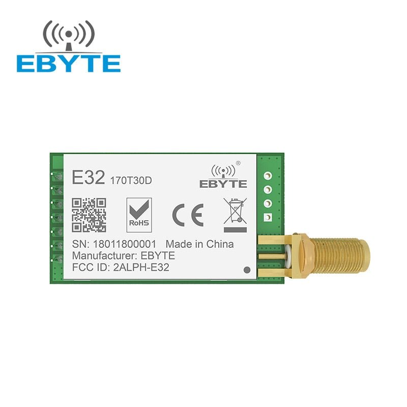 EBYTE E32 - 170T30D LoRa SX1278 170MHz Long Range 8km Wireless Transceiver Transmitter Receiver Rf Module e32 30dBm SMA Antenna - IOT Module Shop Manufacturer Factory