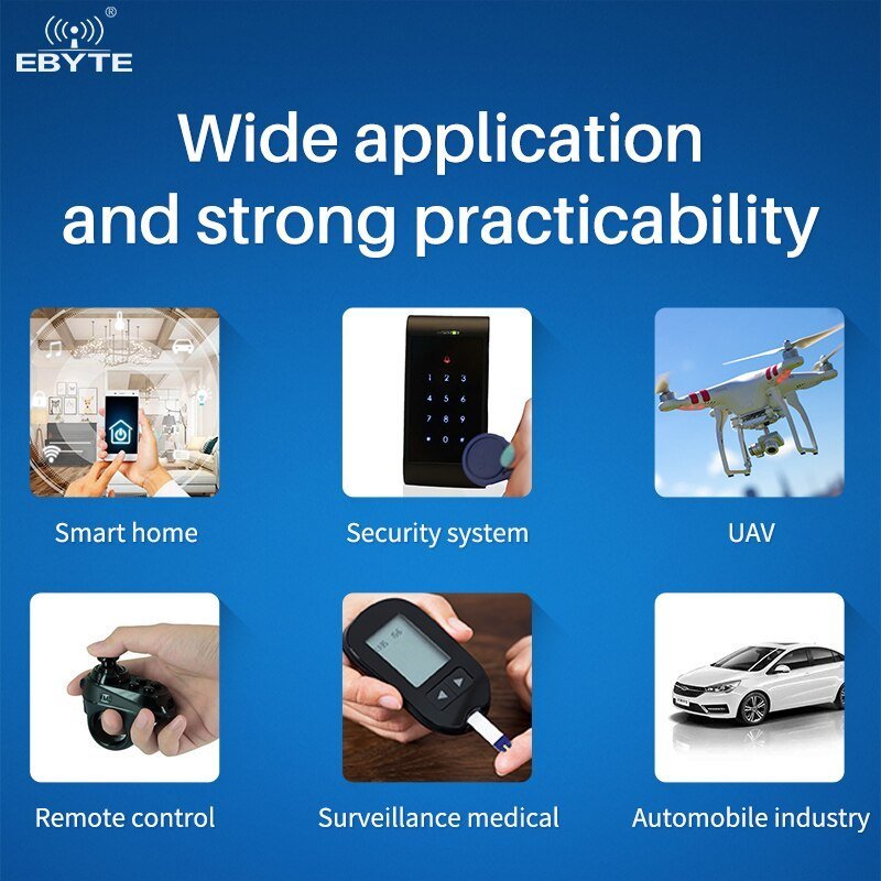 EBYTE E49 - 400M30S CMT2300A Wireless Data Transmission Module 433MHz 470MHz 30dBm 5.5km IPEX/Stamp Hole Low Power Receiver Module - IOT Module Shop Manufacturer Factory