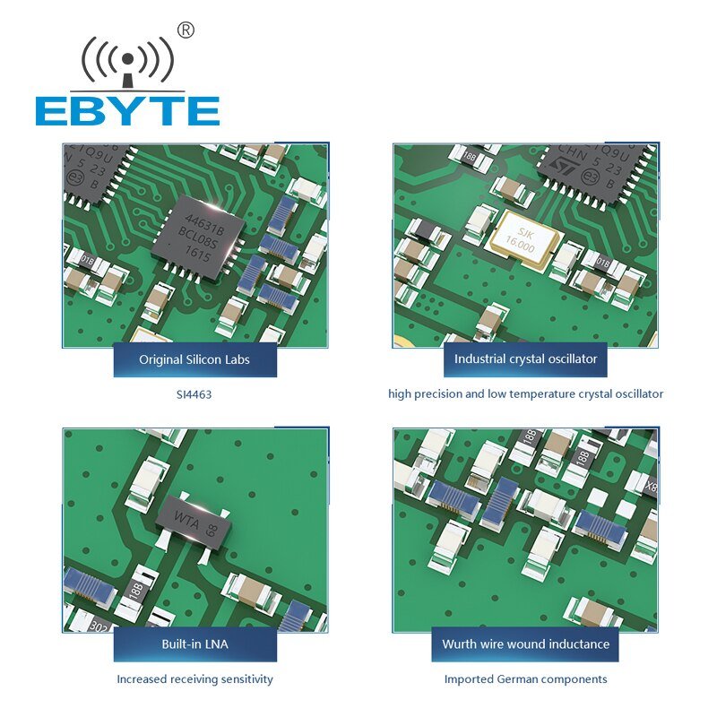 EBYTE E62 - 433T30D Wireless Module 433Mhz Full Duplex FHSS UART 30dBm 1W Long Distance Wireless Transmitter And Receiver Module - IOT Module Shop Manufacturer Factory