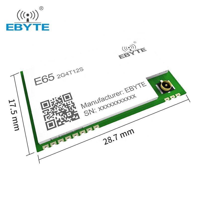 EBYTE E65 - 2G4T12S 2.4GHz Full Duplex Wireless Transceiver Serial Module Continuous Transmission Receiver IPEX/Stamp hole - IOT Module Shop Manufacturer Factory