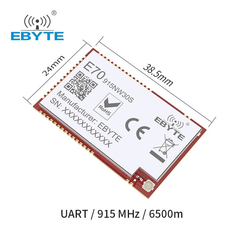 EBYTE E70 - 915NW30S CC1310 Star Network Module 915MHz 30dBm Long Distance 6.5km Stamp Hole/IPEX Antenna Wireless Transceiver - IOT Module Shop Manufacturer Factory
