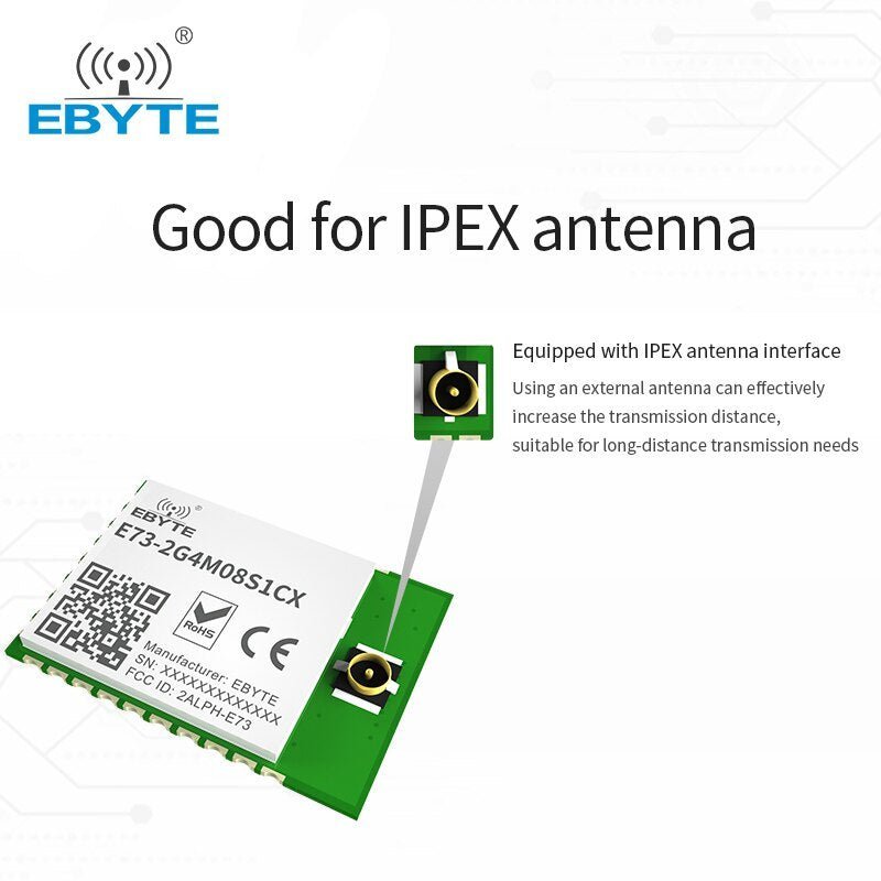 EBYTE E73 - 2G4M08S1CX nRF52840 Bluetooth Module 2.4GHz BLE 4.2/5.0 RF Transceiver SoC 8dbm IPEX Antenna Transmitter Receiver - IOT Module Shop Manufacturer Factory
