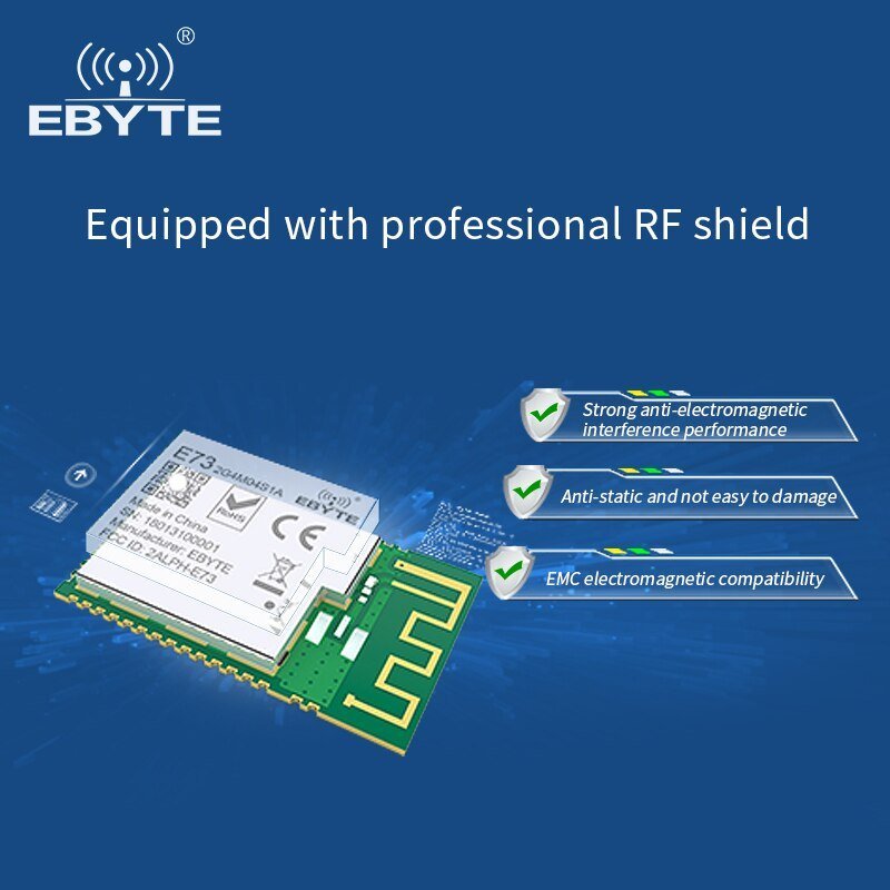 EBYTE E73 - 2G4M08S1CX nRF52840 Bluetooth Module 2.4GHz BLE 4.2/5.0 RF Transceiver SoC 8dbm IPEX Antenna Transmitter Receiver - IOT Module Shop Manufacturer Factory