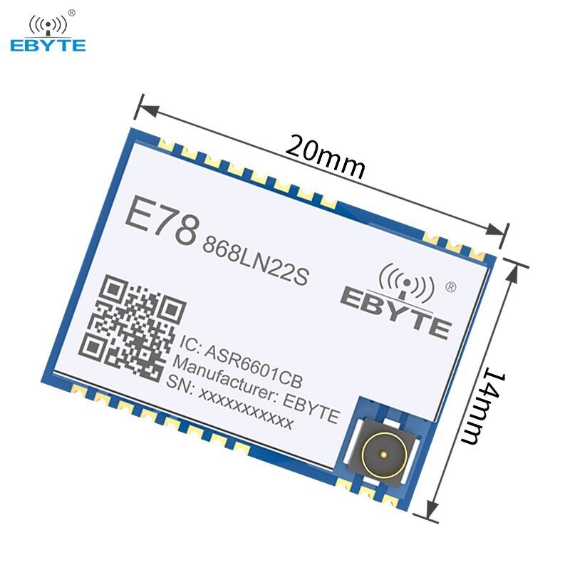 Ebyte E78 - 868LN22S(6601) ASR6601 LoRaWAN 868MHz SoC LoRa RF IoT Wireless Module Long Range Data Transceiver Development Board - IOT Module Shop Manufacturer Factory