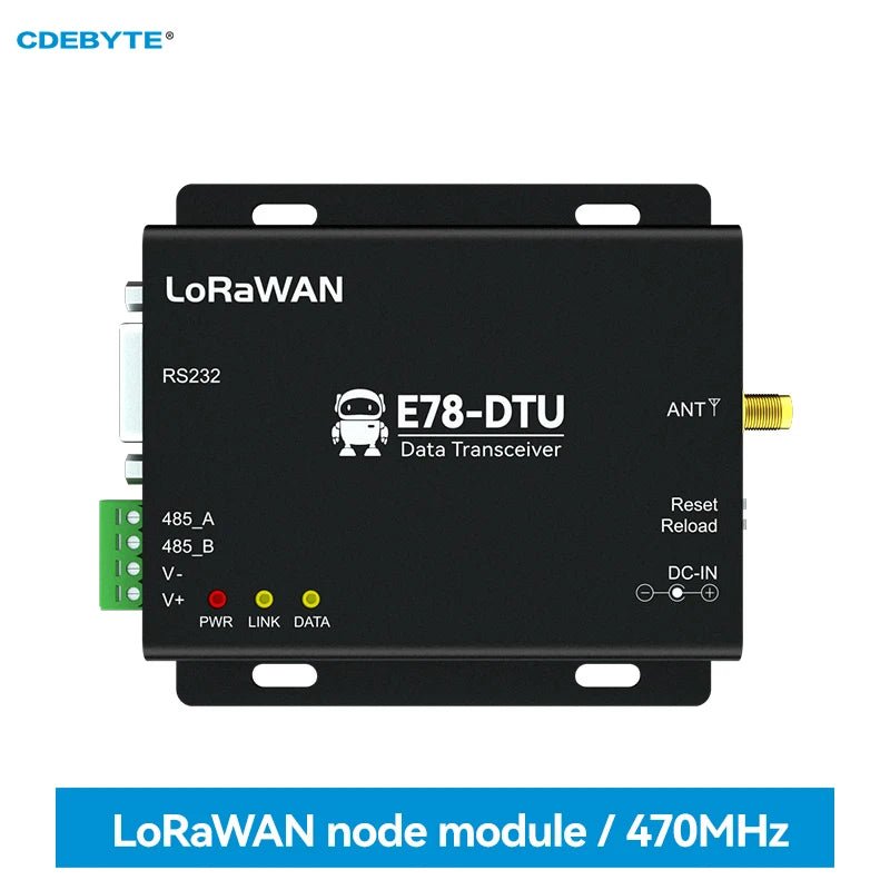 EBYTE E78 - DTU(470LN22) LoRaWan Node Module ASR6601 RS232/RS485 470MHz DC:8～28v Support Class - A/Class - C 6KM ABP/OTAA Watchdog - IOT Module Shop Manufacturer Factory
