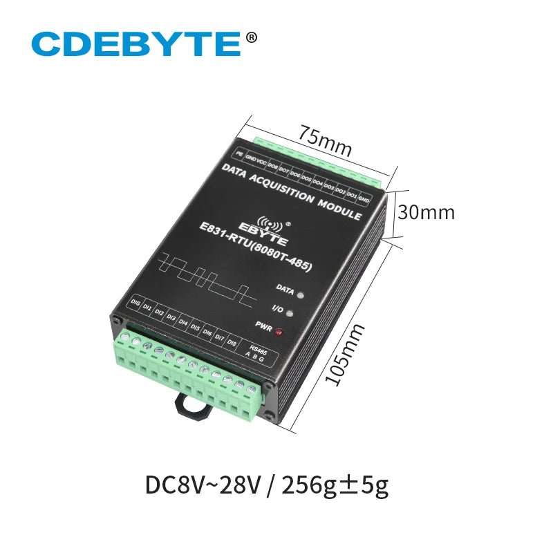 Ebyte E831-RTU(8080T-485) Digital Quantity 8 Channel Digital Input ...