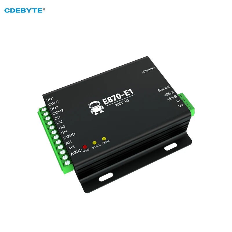 EBYTE E870 - E1 Edge Acquisition Gateway IO Controller Ethernet RS485 4DI 2DO 2AI TCP/UDP/MQTT Protocol Modbus DC 8~28V - IOT Module Shop Manufacturer Factory