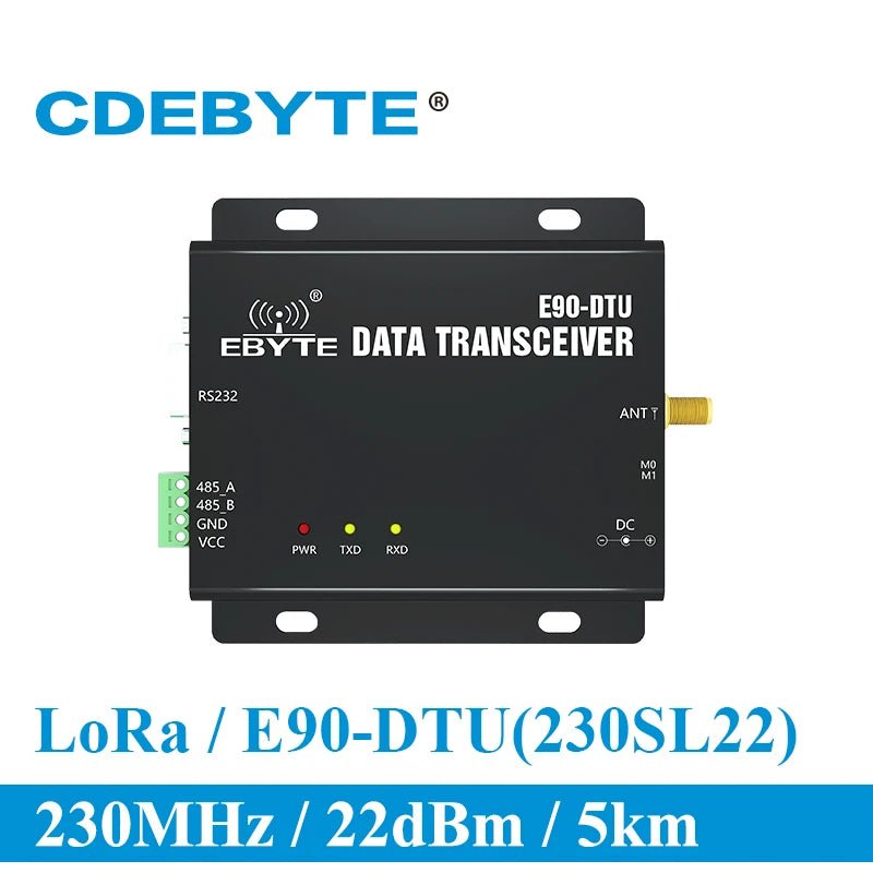 Ebyte E90 - DTU(230SL22) SX1262 Lora 230Mhz 22dBm 5Km Range 0.3k~15.6kbps RS232 RS485 Wireless Lora Modem - IOT Module Shop Manufacturer Factory