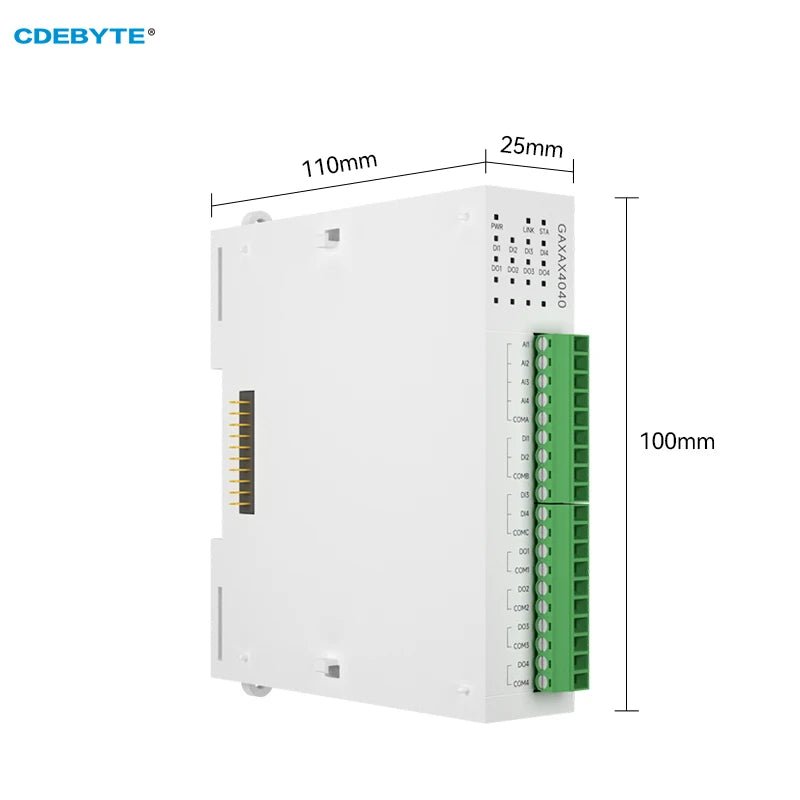 EBYTE GAXAX4040 4DI+4DO RJ45 RS485 Analog Switch Acquisition Distributed Remote IO Expansion Module PNP NPN Fast Expansion - IOT Module Shop Manufacturer Factory